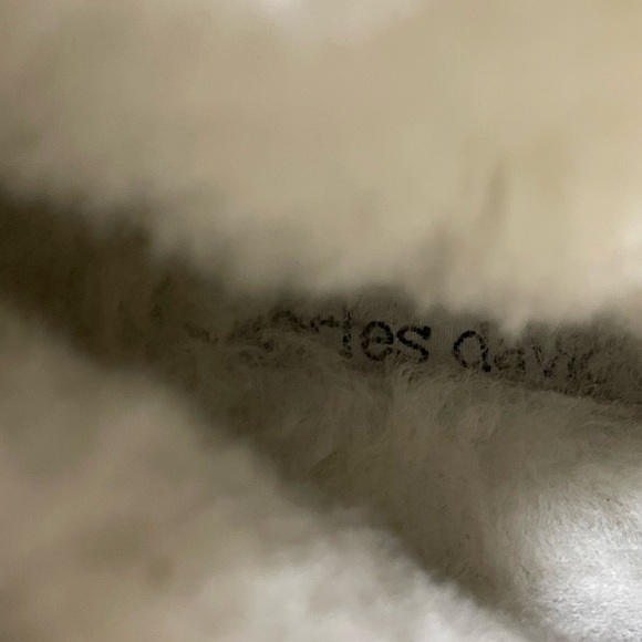 CHARLES DAVID Brown Tan Buckle Moto Sherpa Lined Boots Size 37 US 6.5 - Picture 16 of 16